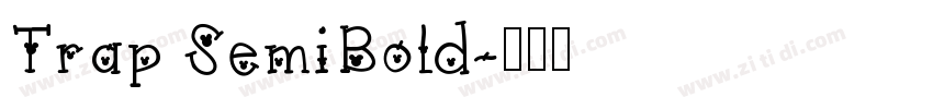 Trap SemiBold字体转换